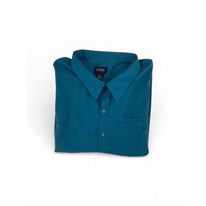 👕 HB Men’s Teal Short Sleeve Button Up Shirt Big & Tall 5XL 👕